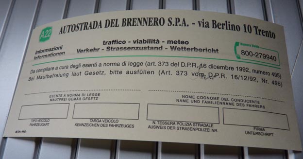 002 2014-07-08 002 Vägbiljett Italien