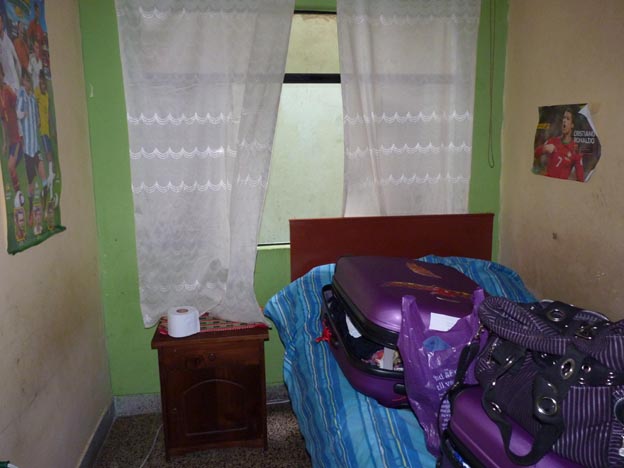 Mitt rum hemma hos Irma och Farshid.