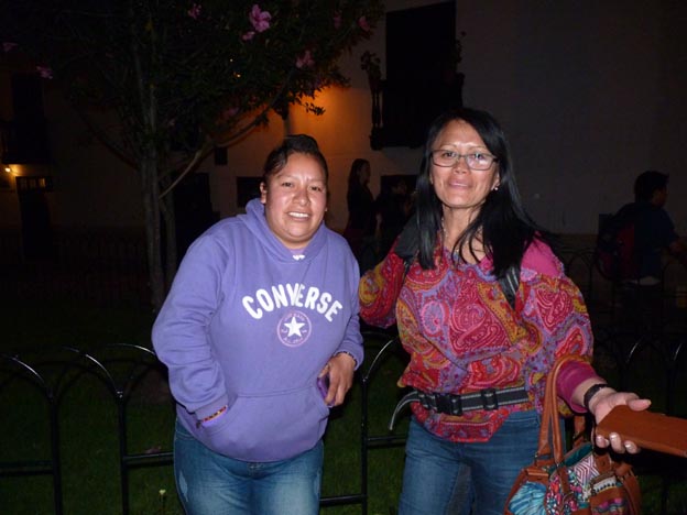 En aktivist som jag inte minns namnet på, och Nidia.